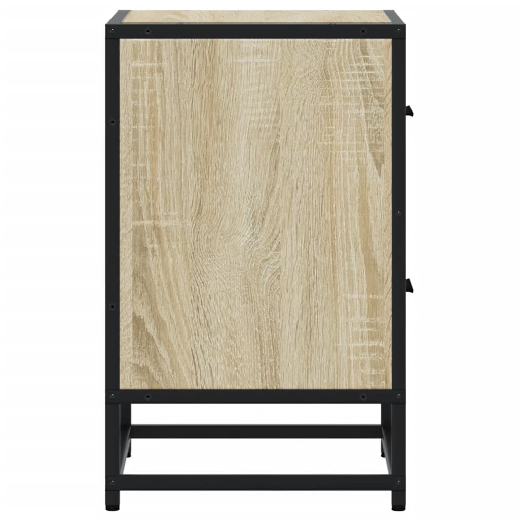 Tables de chevet 2 pcs. Chêne Sonoma 40x31x50 cm matériau bois