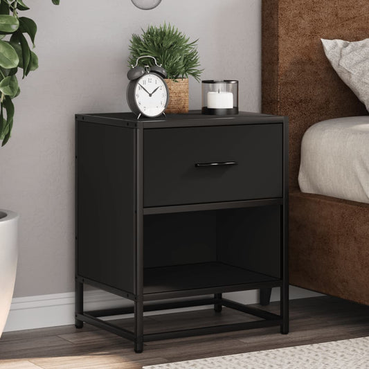 Tables de chevet 2 pcs. Noir 40x31x50 cm en bois