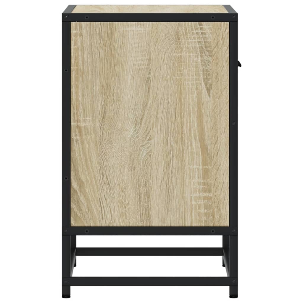Tables de chevet 2 pcs. Chêne Sonoma 40x31x50 cm matériau bois