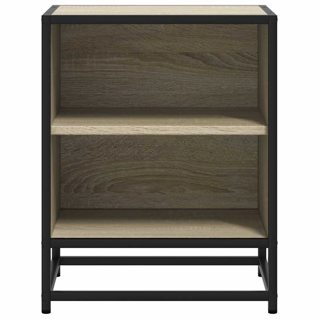 Tables de chevet, lot de 2, chêne Sonoma, 40 x 31 x 50 cm, bois, métal
