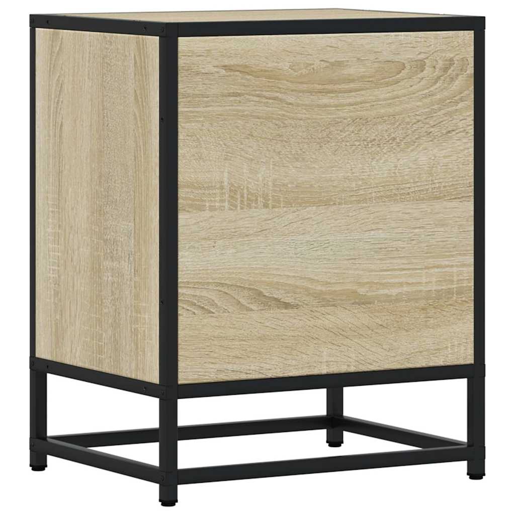Tables de chevet, lot de 2, chêne Sonoma, 40 x 31 x 50 cm, bois, métal
