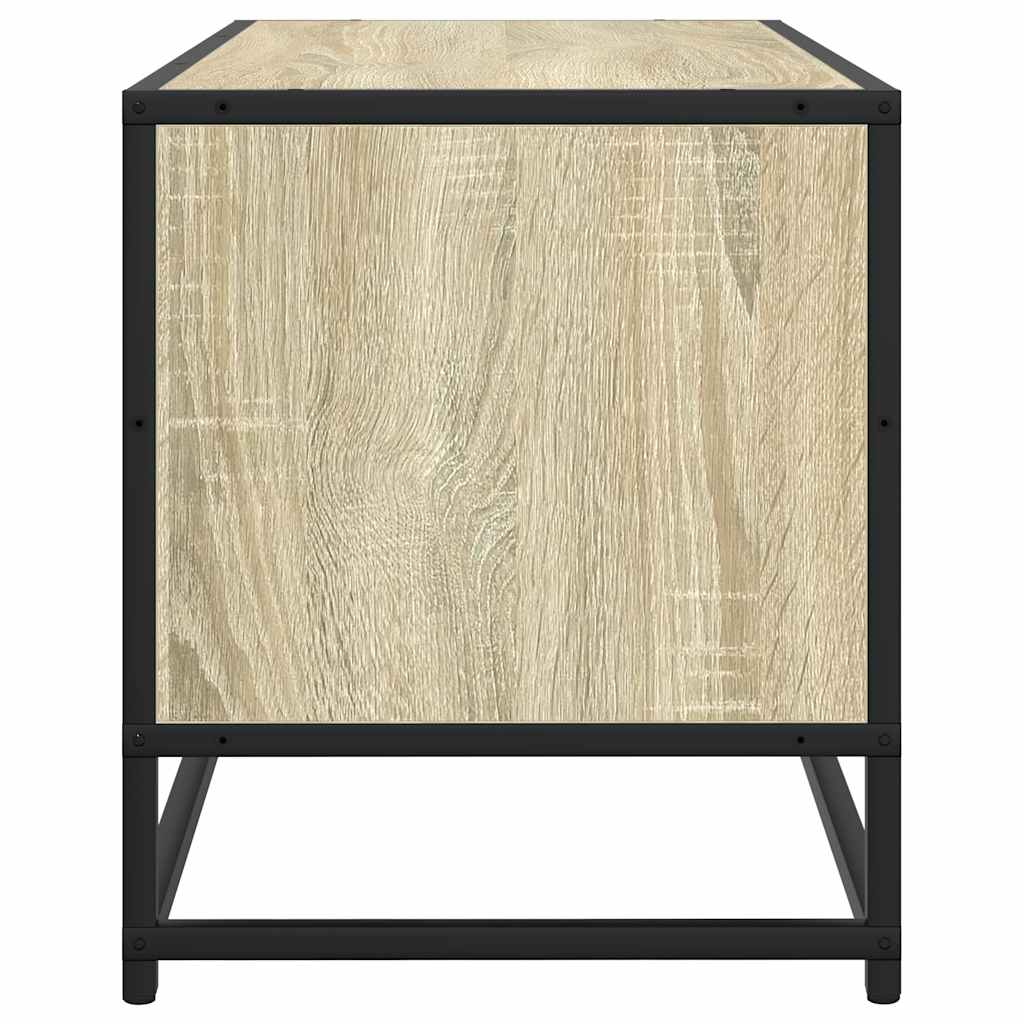 Meuble TV en chêne Sonoma 100x34,5x40 cm en matériau à base de bois et métal