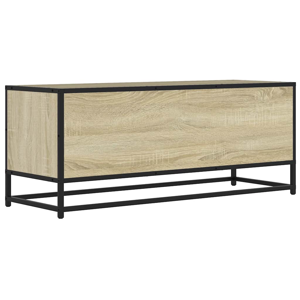 Meuble TV en chêne Sonoma 100x34,5x40 cm en matériau à base de bois et métal