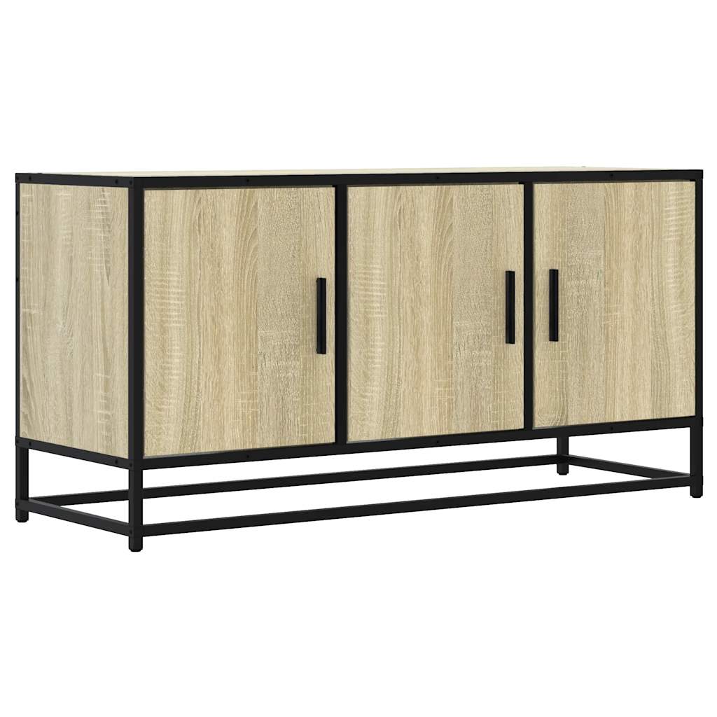 Meuble TV chêne Sonoma 100x35x50 cm matériau bois