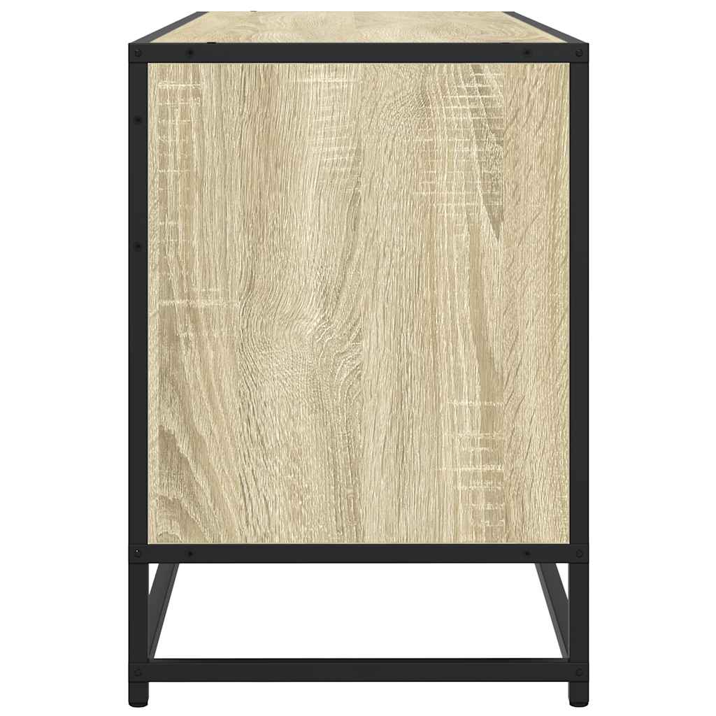 Meuble TV chêne Sonoma 100x35x50 cm matériau bois
