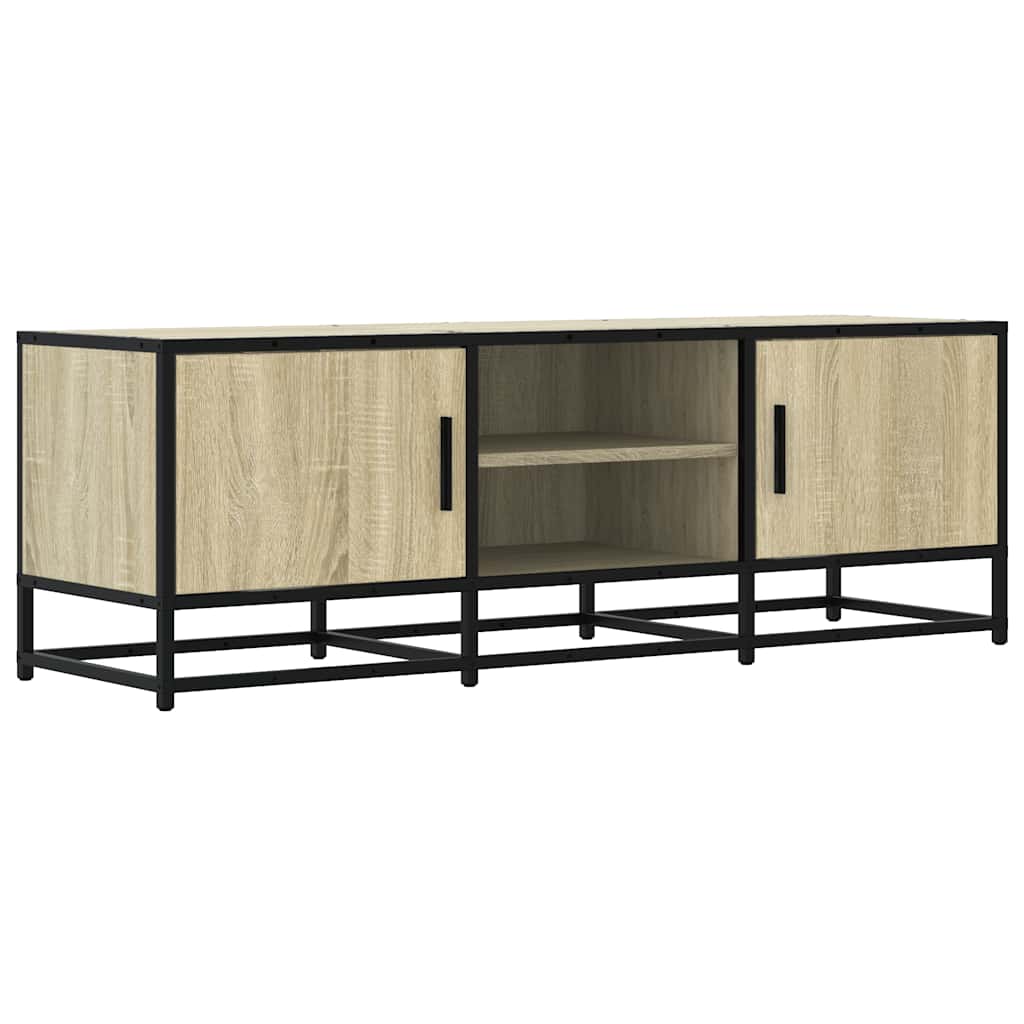 Meuble TV en chêne Sonoma 120x35x41 cm en matériau à base de bois et métal