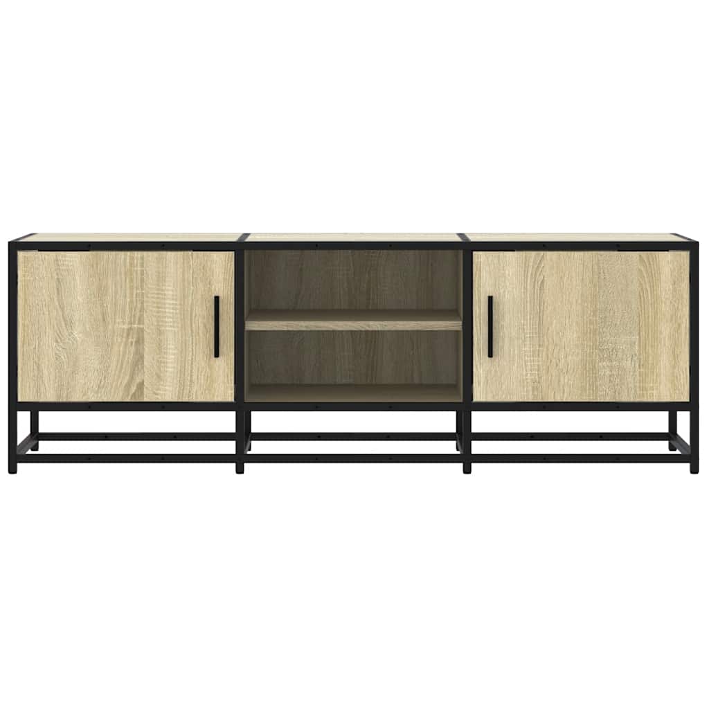 Meuble TV en chêne Sonoma 120x35x41 cm en matériau à base de bois et métal