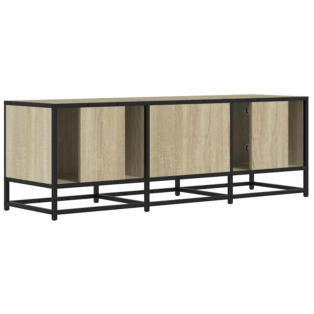 Meuble TV en chêne Sonoma 120x35x41 cm en matériau à base de bois et métal