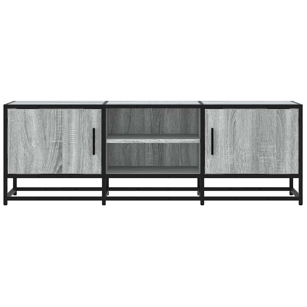 Meuble TV gris Sonoma 120x35x41 cm en bois et métal
