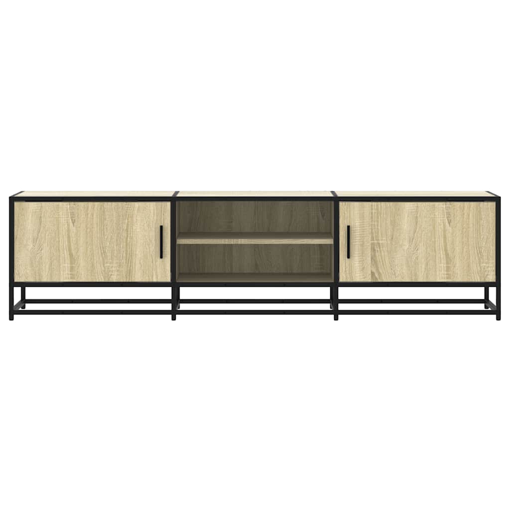 Meuble TV en chêne Sonoma 160x35x41 cm en matériau à base de bois et métal