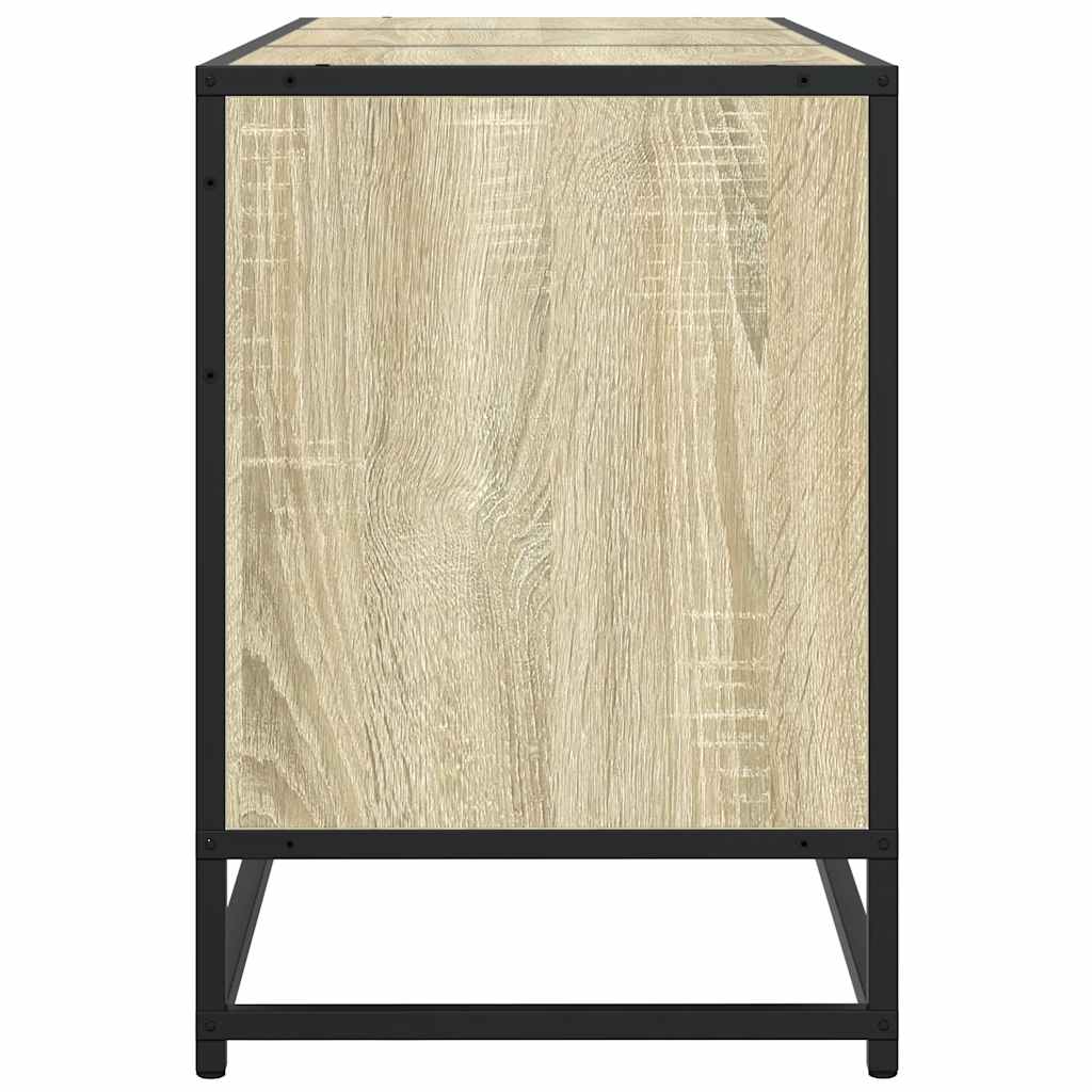 Meuble TV en chêne Sonoma 150x35x41 cm en matériau à base de bois et métal