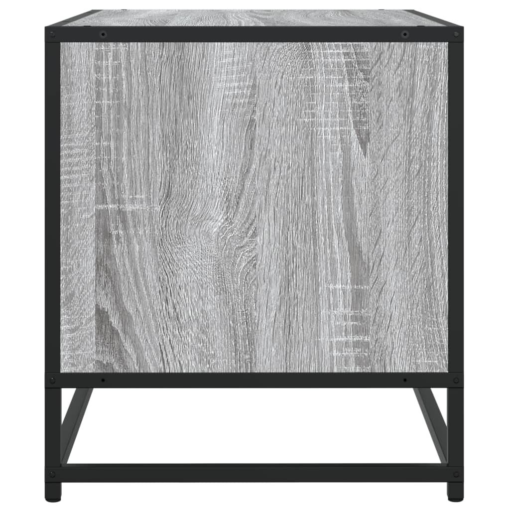 Meuble TV gris Sonoma 120,5x40x46 cm en bois et métal