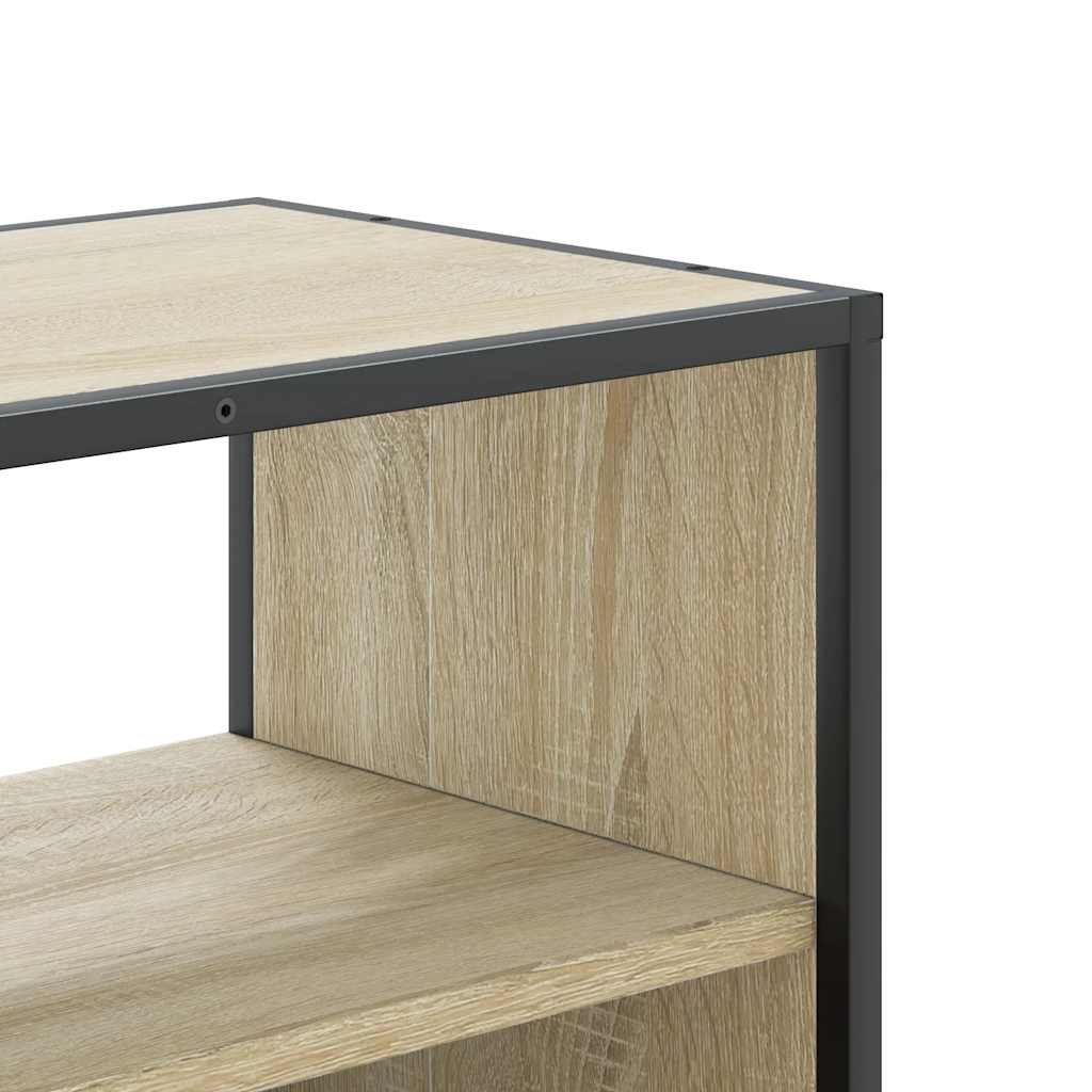 Meuble TV chêne Sonoma 60x31x39,5 cm en bois et métal