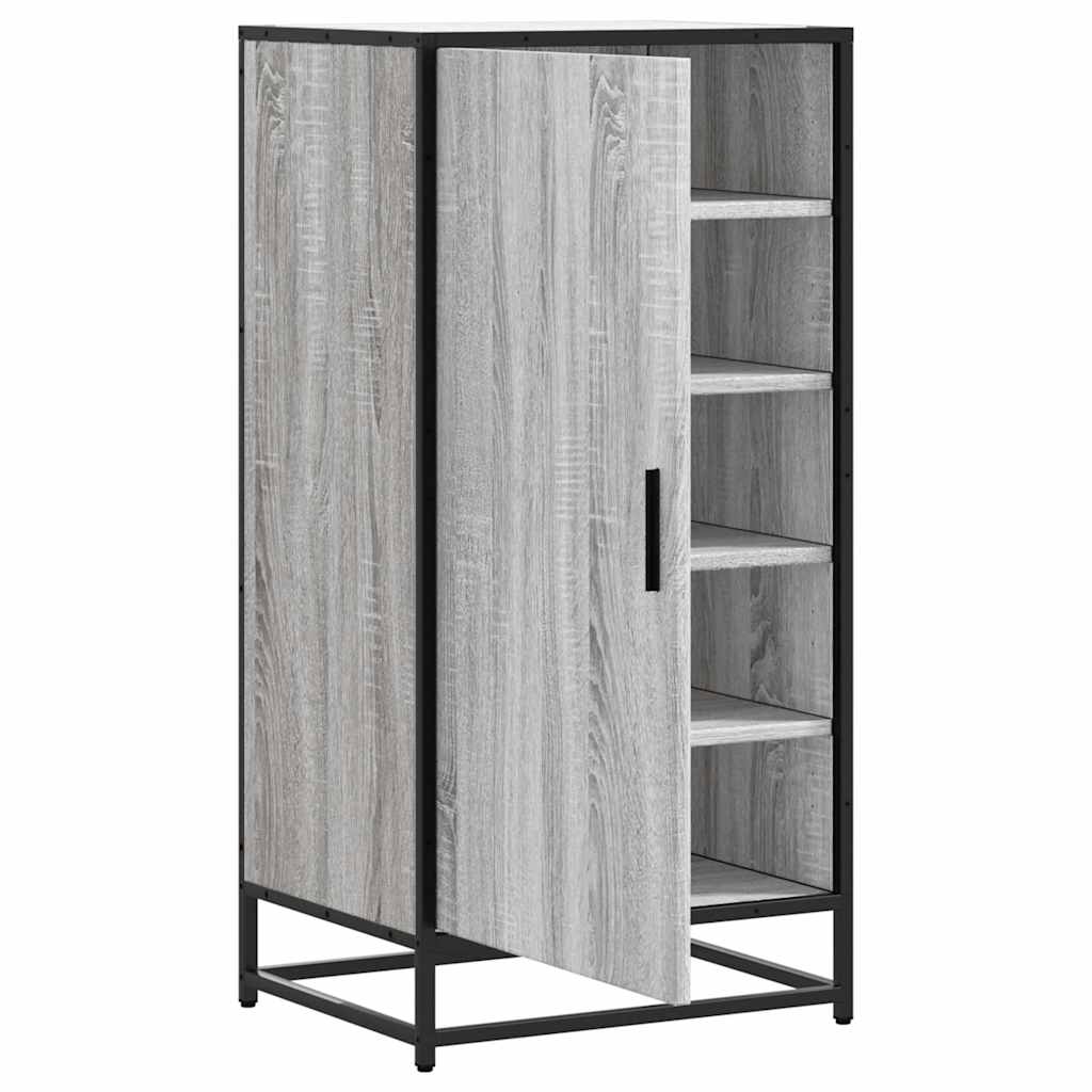 Étagère à chaussures grise Sonoma 48x38x97,5 cm en bois