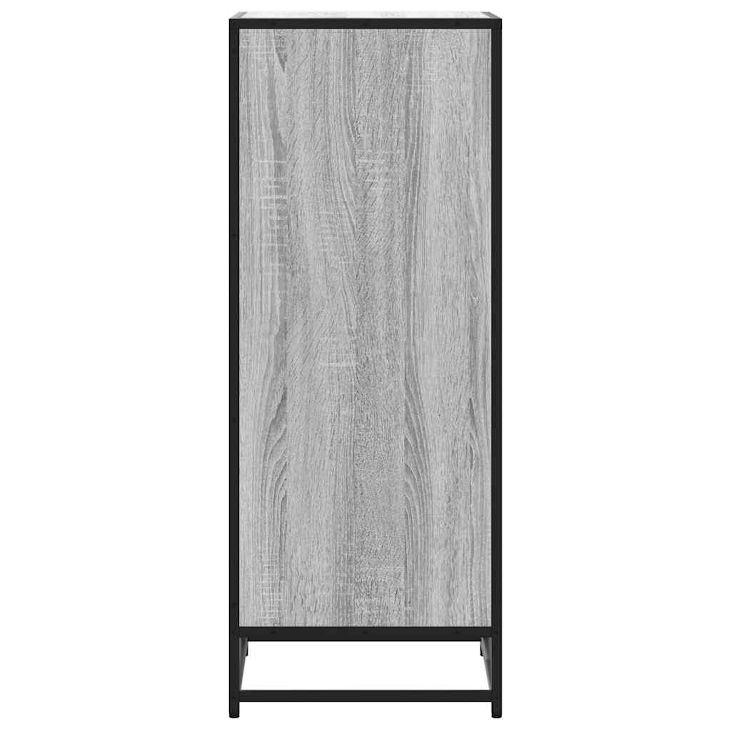 Étagère à chaussures grise Sonoma 48x38x97,5 cm en bois
