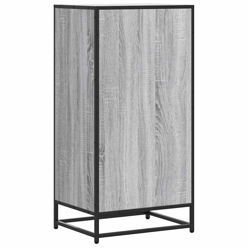 Étagère à chaussures grise Sonoma 48x38x97,5 cm en bois