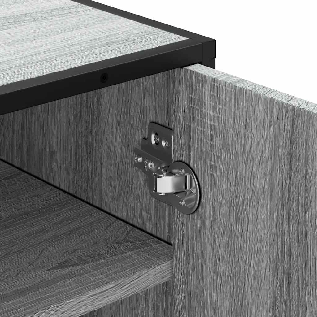 Étagère à chaussures grise Sonoma 48x38x97,5 cm en bois