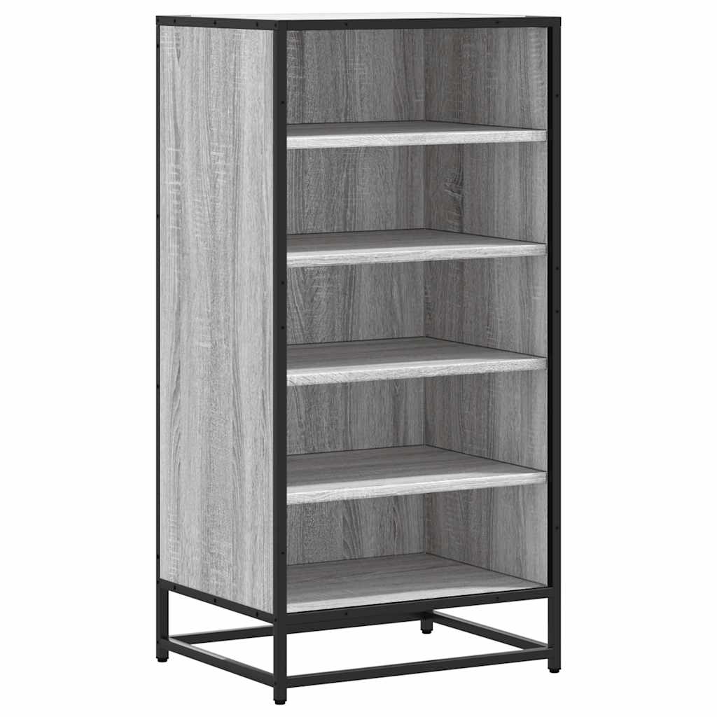 Étagère à chaussures grise Sonoma 48x38x97,5 cm en bois