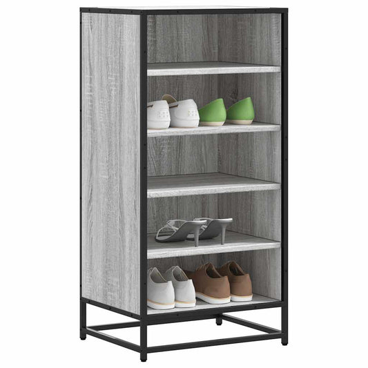 Étagère à chaussures grise Sonoma 48x38x97,5 cm en bois