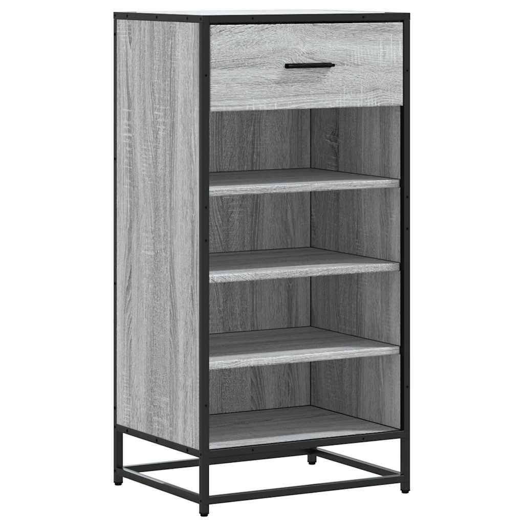 Étagère à chaussures grise Sonoma 48x38x97,5 cm en bois