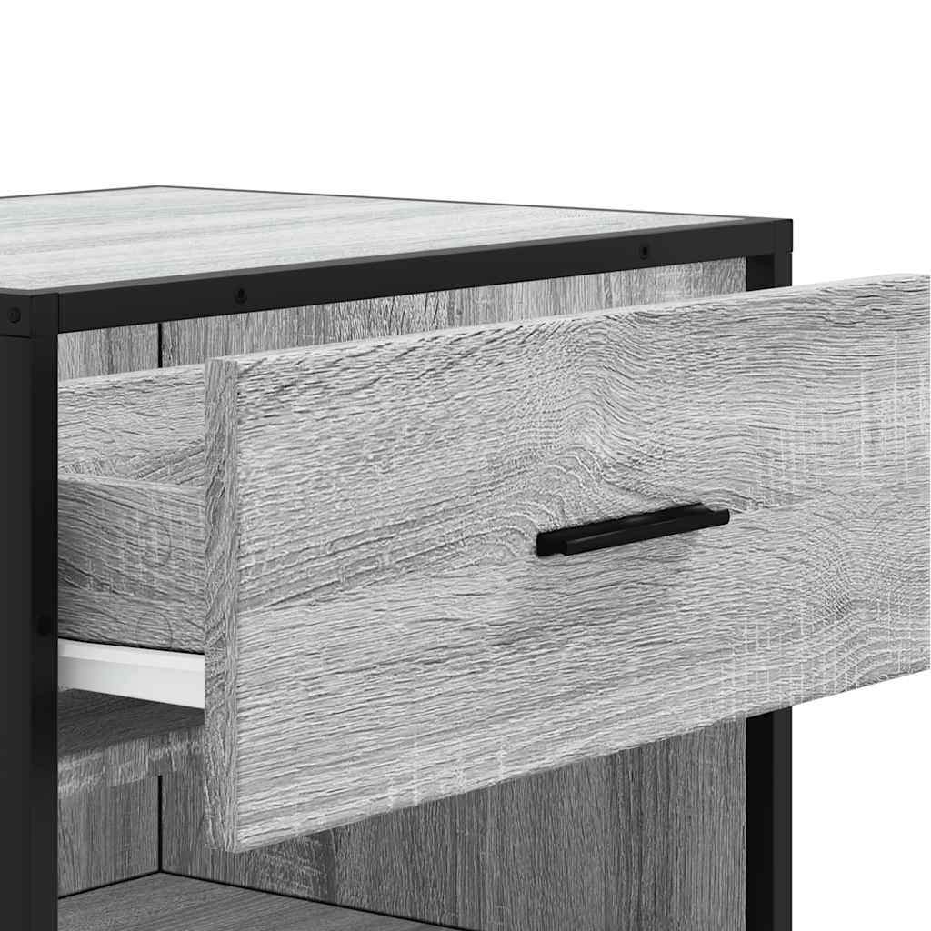 Étagère à chaussures grise Sonoma 48x38x97,5 cm en bois