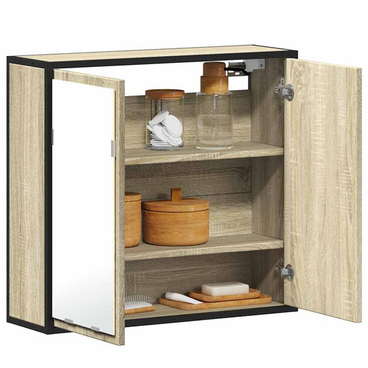 Bad-Spiegelschrank Sonoma-Eiche 65x20x60 cm Holzwerkstoff