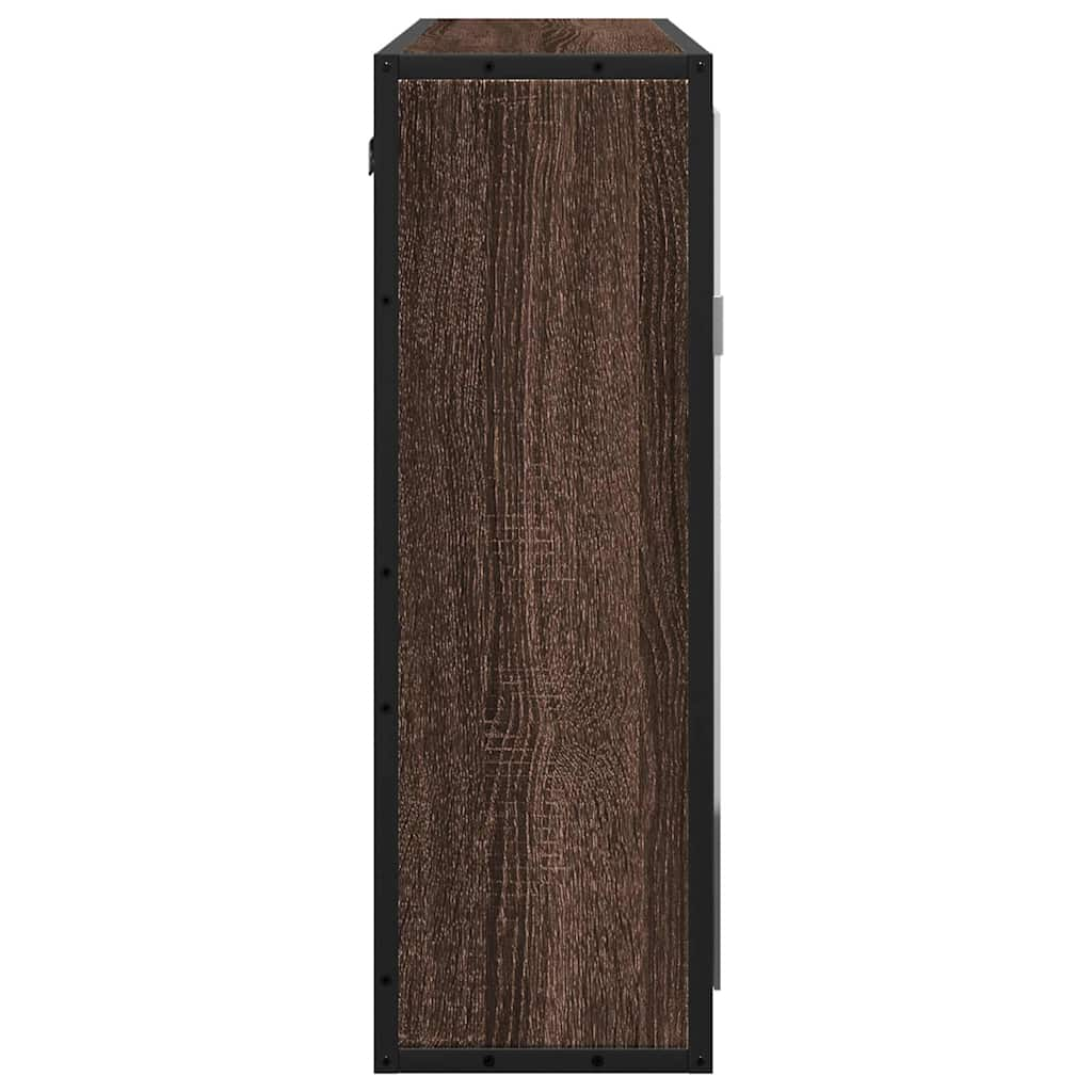 Bad-Spiegelschrank Braun Eichen-Optik 65x20x60 cm Holzwerkstoff