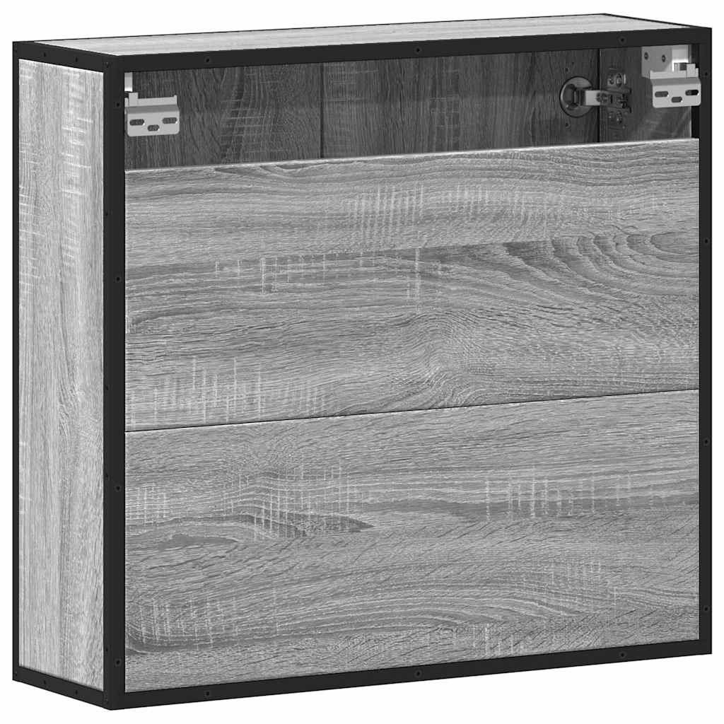 Bad-Spiegelschrank Grau Sonoma 65x20x60 cm Holzwerkstoff