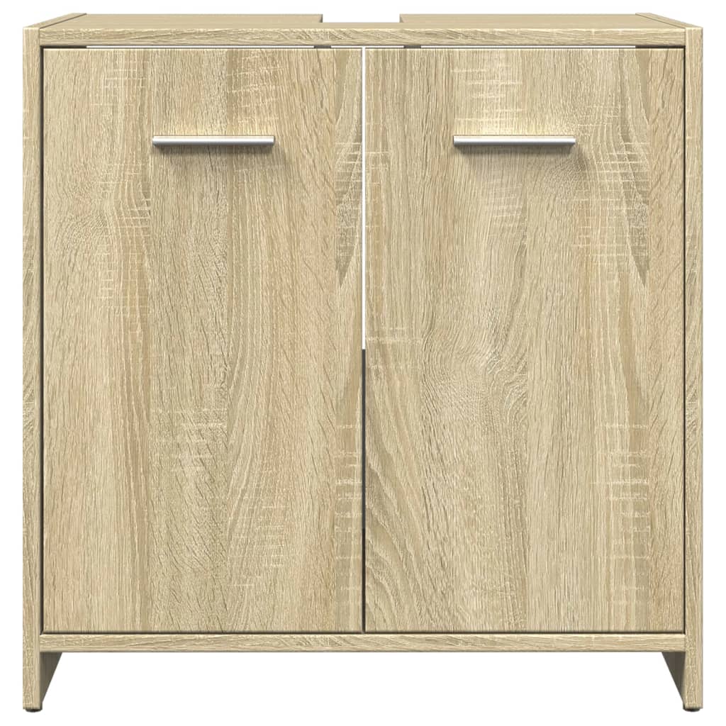 Meuble vasque chêne Sonoma 60x33x60 cm matériau bois