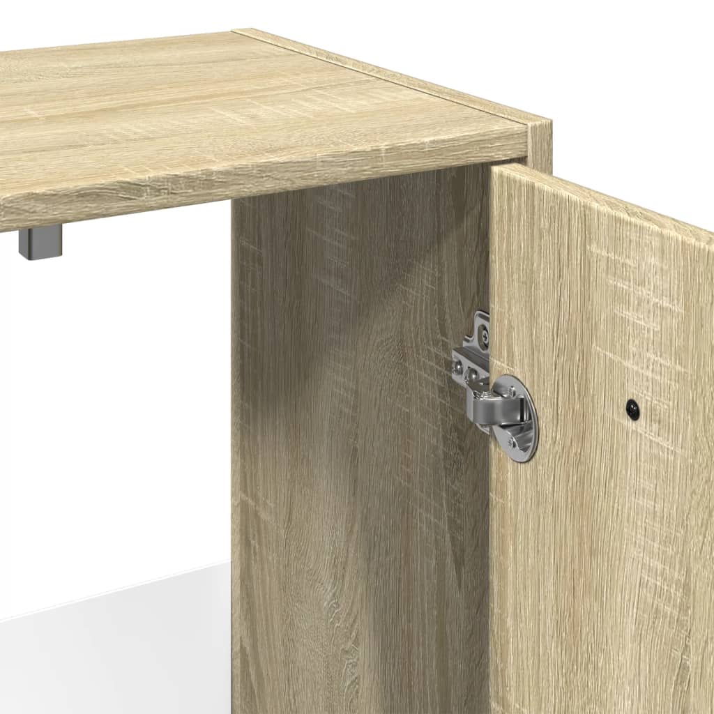 Meuble vasque chêne Sonoma 60x33x60 cm matériau bois