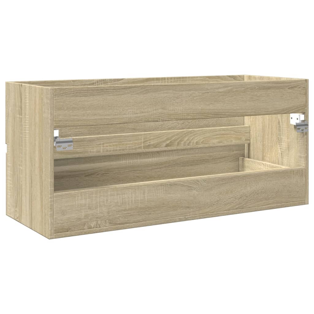 Meuble vasque chêne Sonoma 100x38,5x45 cm matériau bois