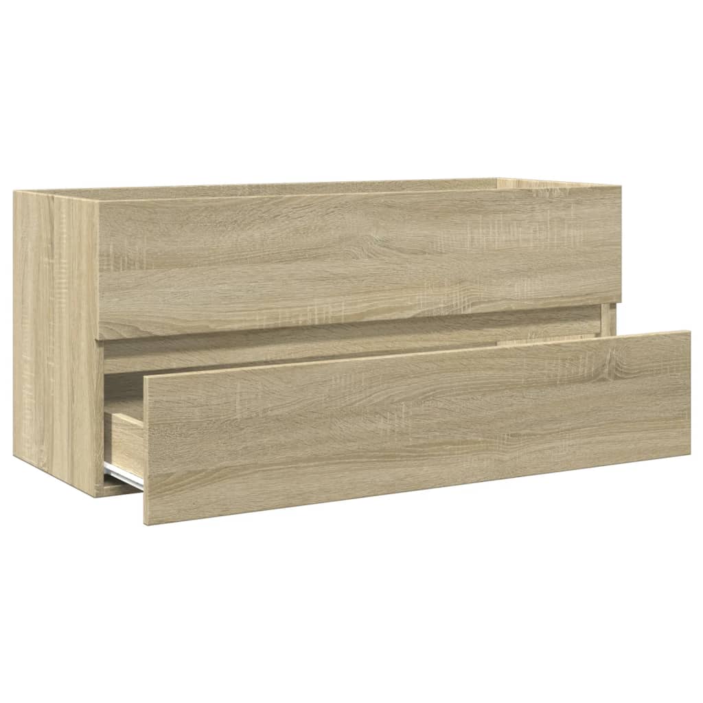 Meuble vasque chêne Sonoma 100x38,5x45 cm matériau bois