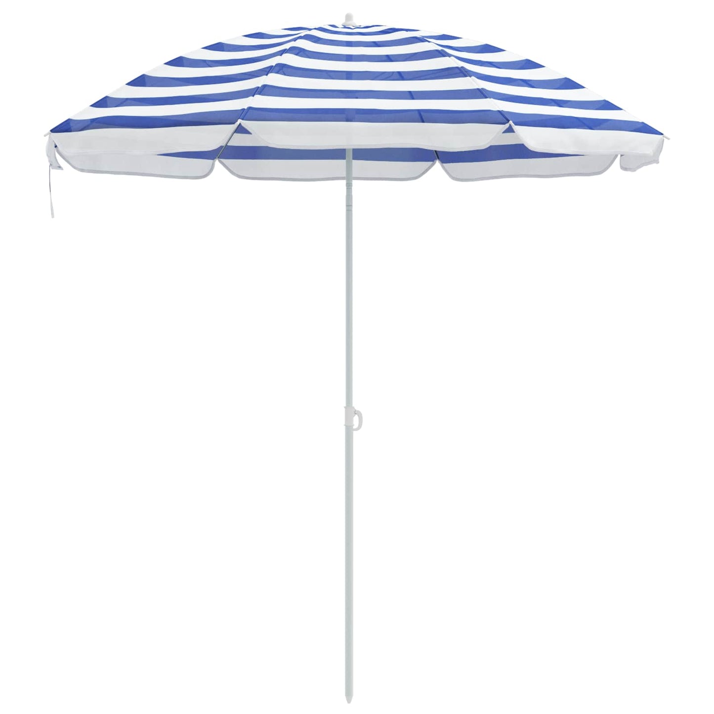 Garten-Sonnenschirm 170T Polyester Blau und Weiß
