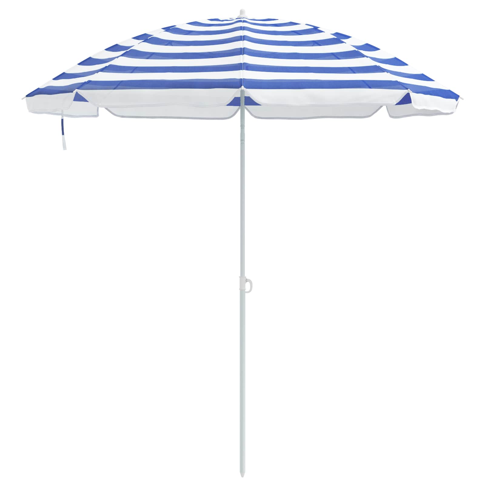 Garten-Sonnenschirm 170T Polyester Blau und Weiß