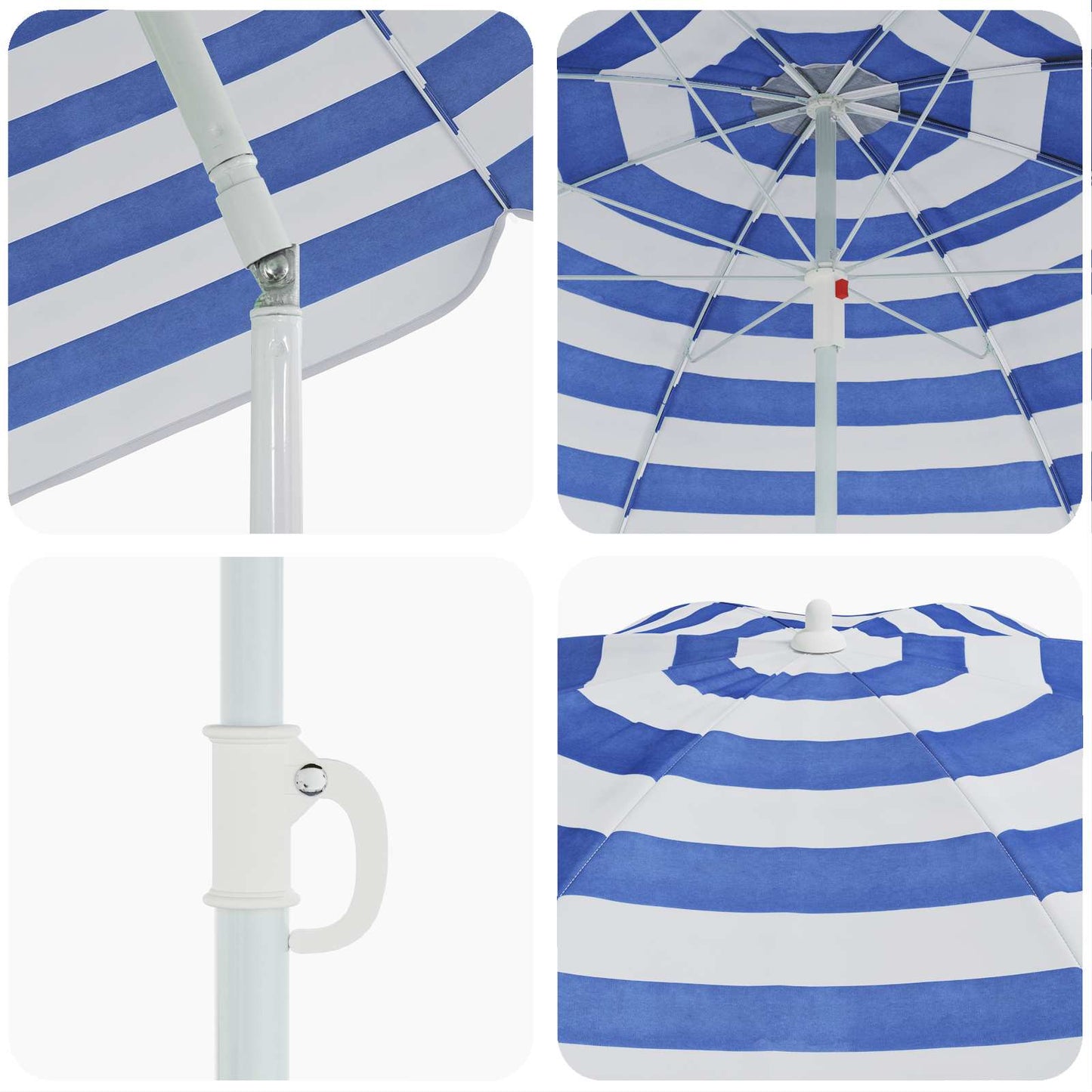 Gartensonnenschirm 263 x 263 x 272 cm 170T Polyester