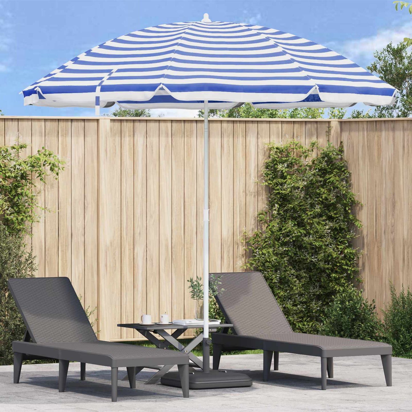 Gartensonnenschirm 263 x 263 x 272 cm 170T Polyester