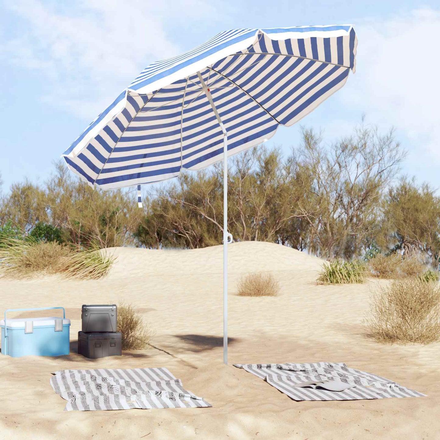 Gartensonnenschirm 263 x 263 x 272 cm 170T Polyester