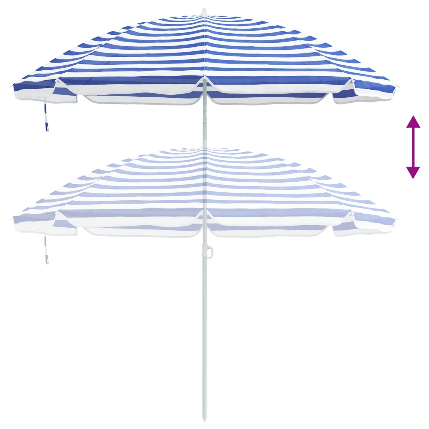 Gartensonnenschirm 263 x 263 x 272 cm 170T Polyester