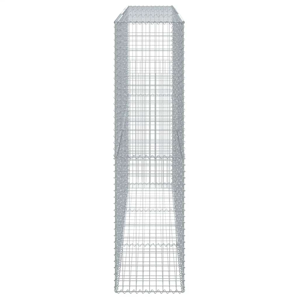 Gabione mit Deckel 300x50x200 cm Verzinktes Eisen