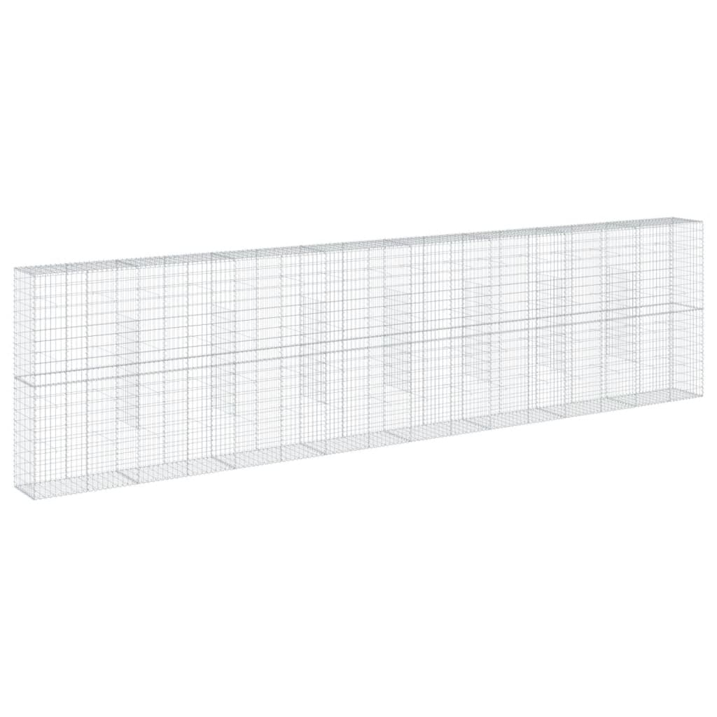 Gabione mit Deckel 800x50x200 cm Verzinktes Eisen