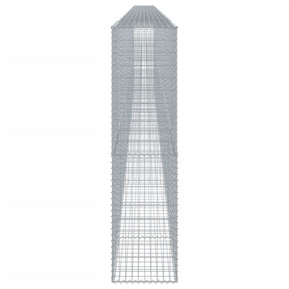 Gabione mit Deckel 1200x50x200 cm Verzinktes Eisen