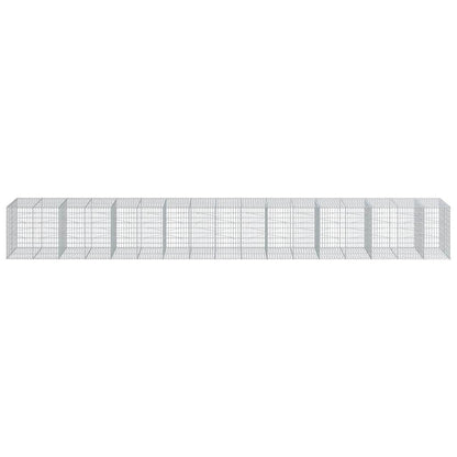 Gabione mit Deckel 850x100x100 cm Verzinktes Eisen