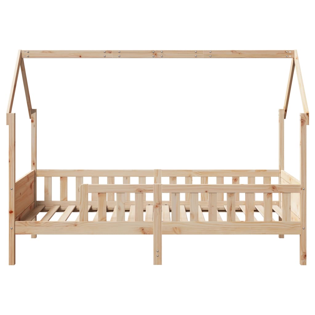 Lit enfant lit cabane 80x200 cm bois de pin massif