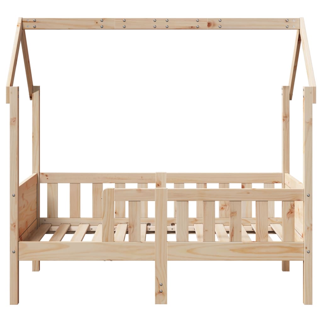 Lit enfant lit cabane 70x140 cm bois de pin massif