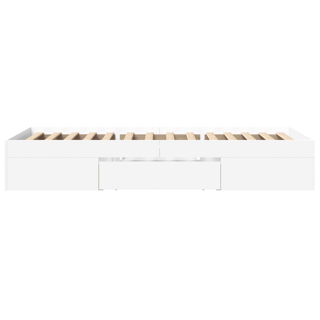 Bettgestell Weiß 90x190 cm Holzwerkstoff
