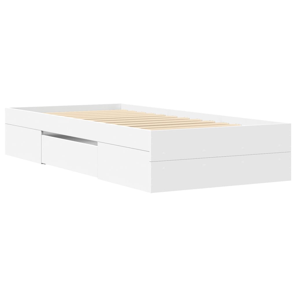 Bettgestell Weiß 90x190 cm Holzwerkstoff