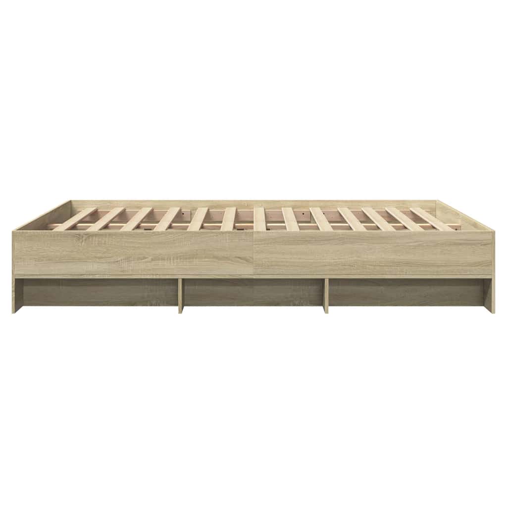 Bettgestell ohne Matratze Sonoma-Eiche 150x200 cm Holzwerkstoff