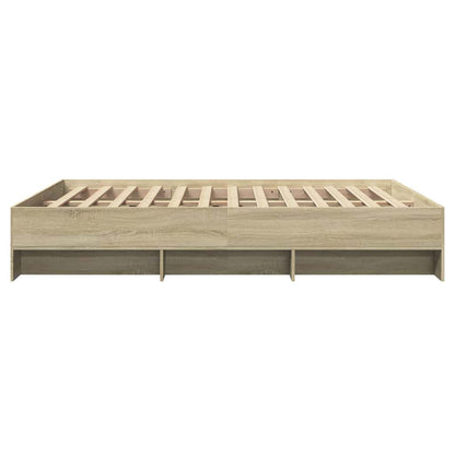 Bettgestell ohne Matratze Sonoma-Eiche 150x200 cm Holzwerkstoff