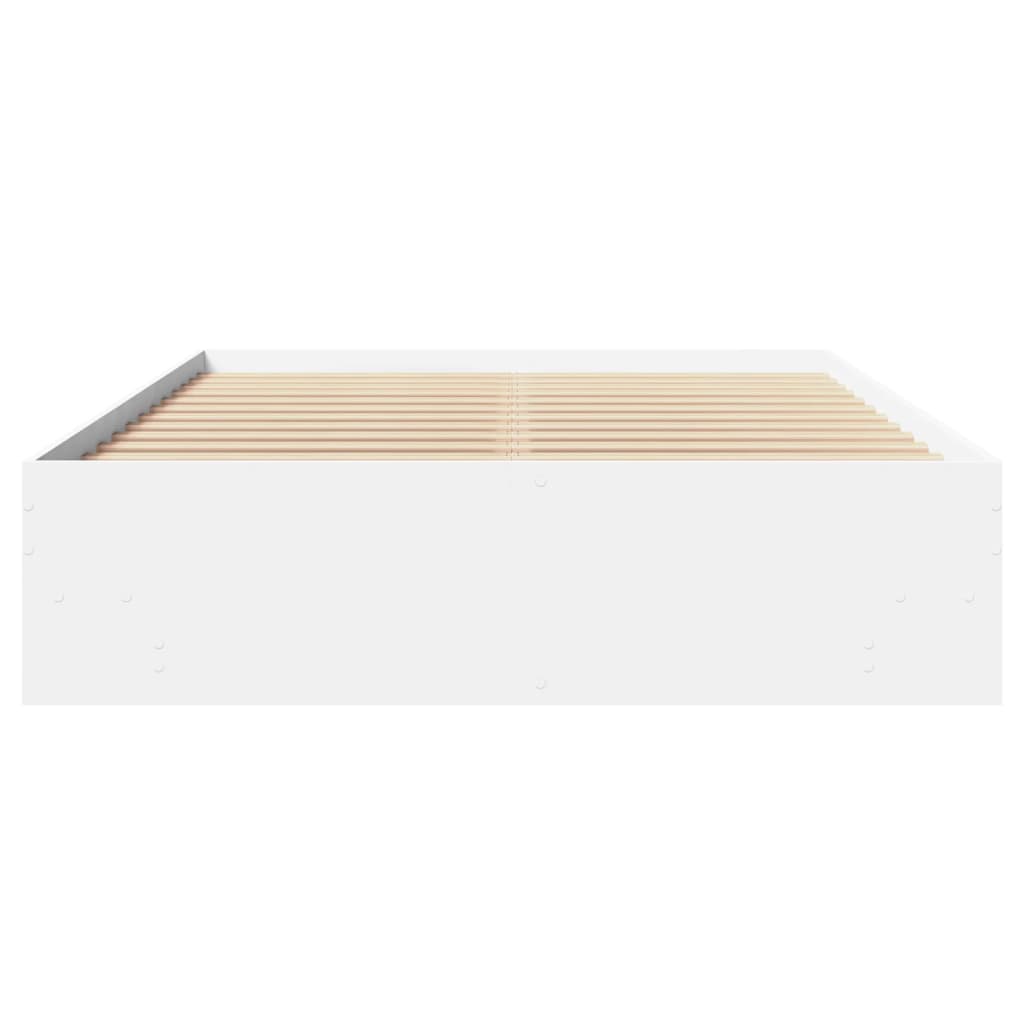 Bettgestell Weiß 140x200 cm Holzwerkstoff