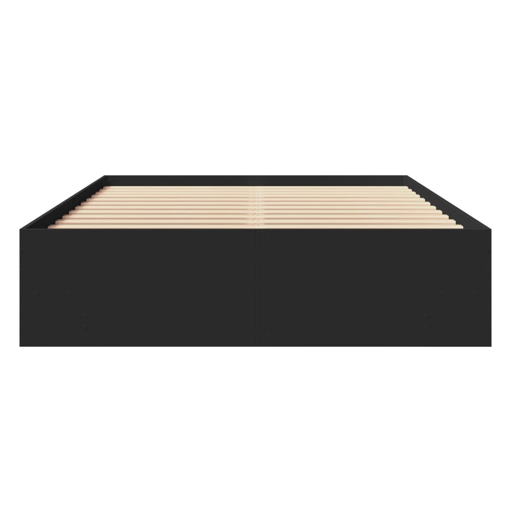 Bettgestell Schwarz 120x190 cm Holzwerkstoff